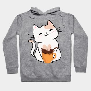 Coffee cat lover Hoodie